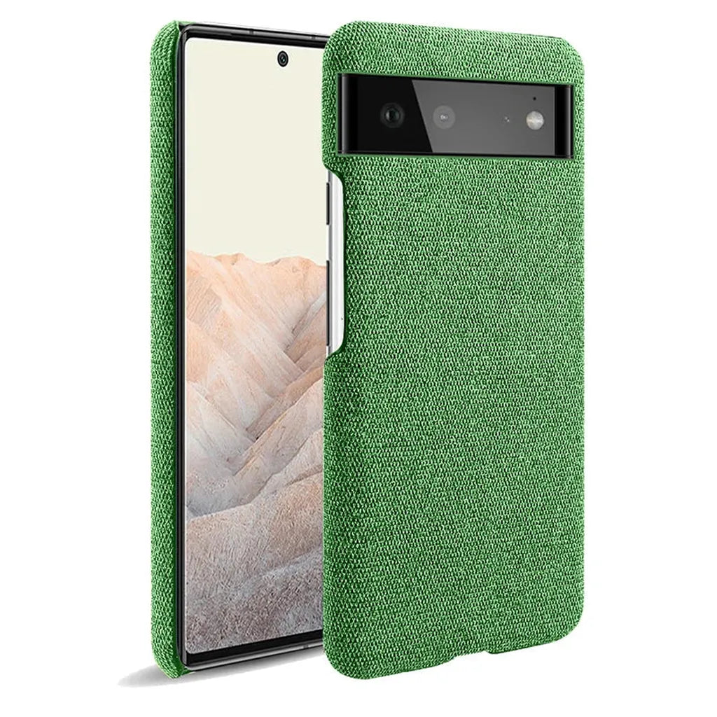 Telefoonhoesje met Stoffen Textuur voor Google Pixel 5 tot 11 Pro XL Schokbestendig Duurzaam Beschermhoes