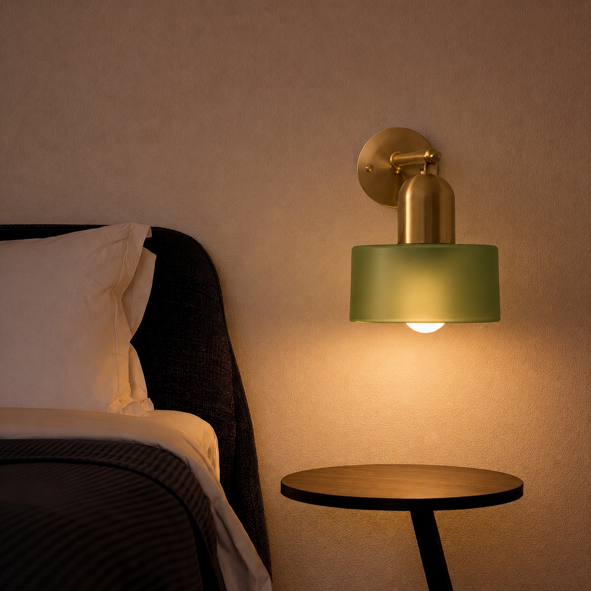 Glazen Wandlamp E27 Bauhaus Design Gekleurd Glas Metaal Hal Slaapkamer Woonkamer Warm Wit LED Wandverlichting