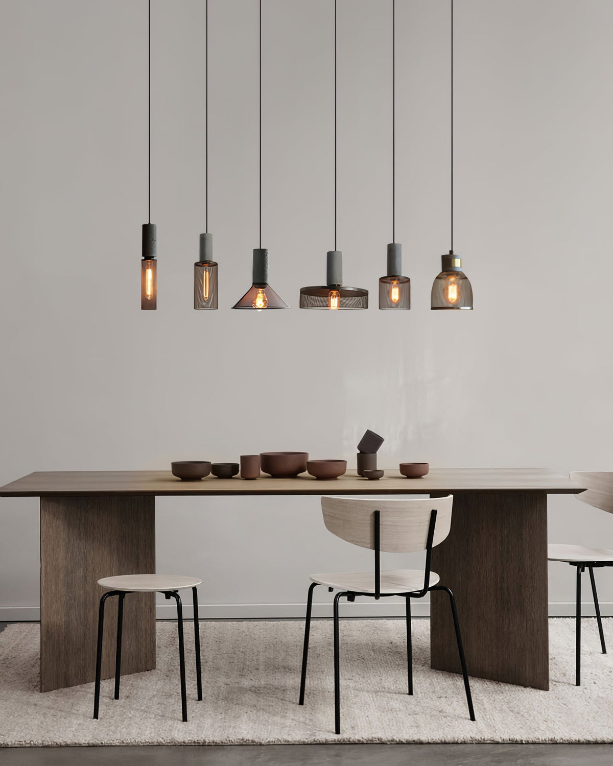 Beton Hanglamp Industrieel Cilinder Metaal Zwart Grijs E27