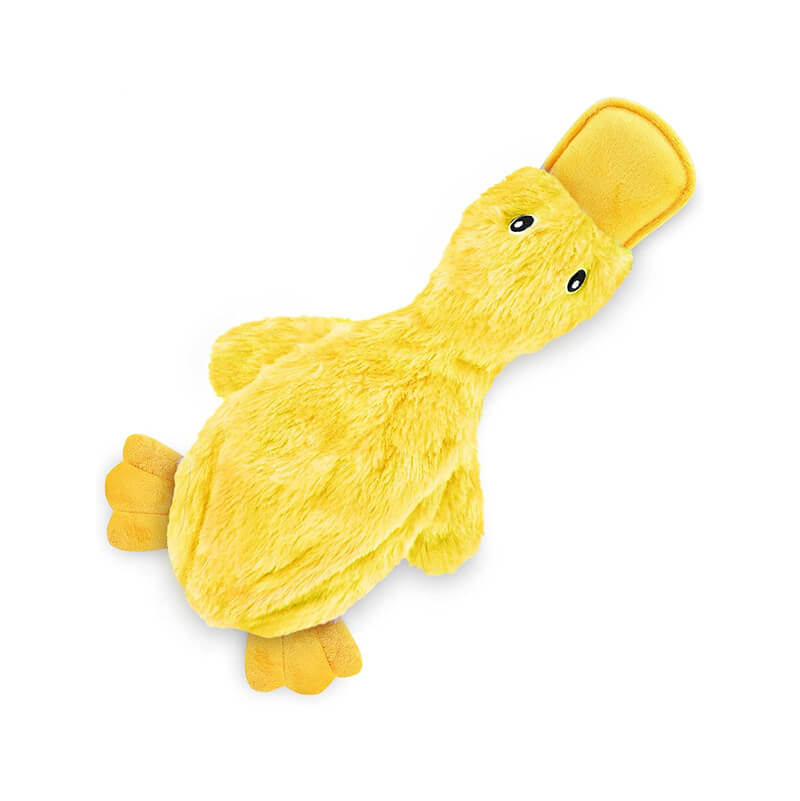 Pluche Eendje Hondenspeelgoed met Pieper Knuffelvriend Zachte Hondenkuuffel Interactief Speelgoed voor Honden