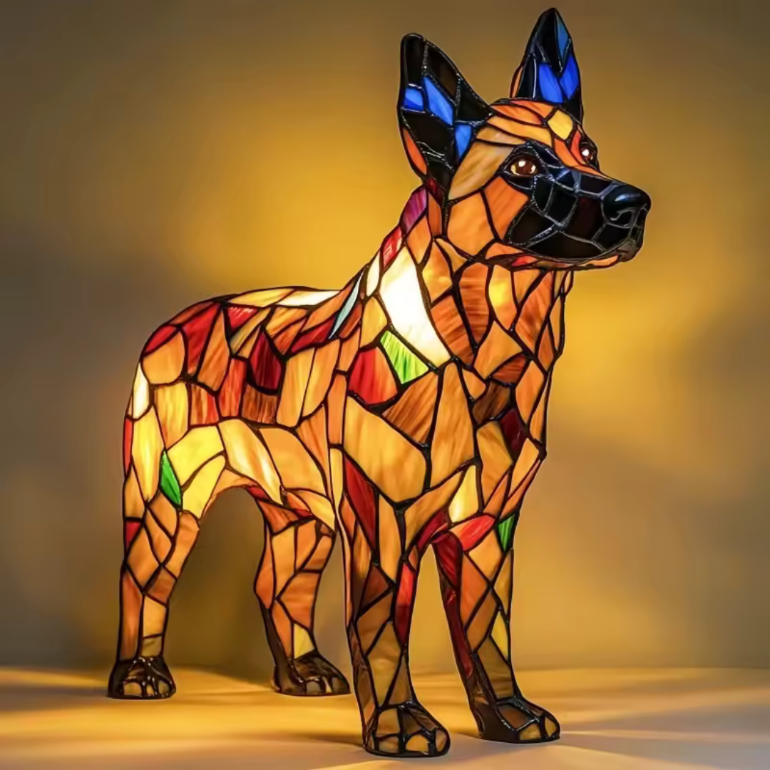 Decoratieve Hondenlamp met Uniek Motief - Sfeerverlichting voor Hondliefhebbers