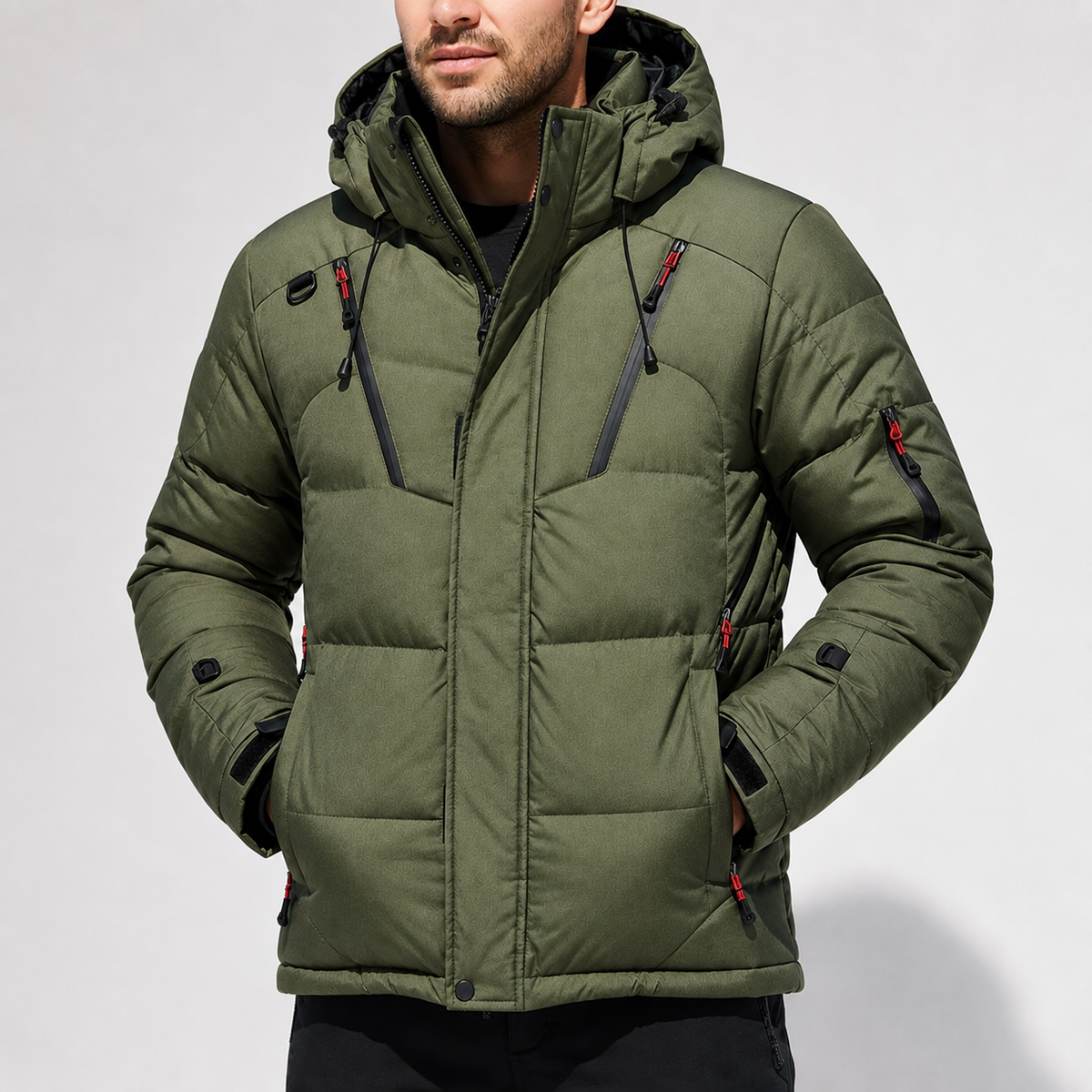 Gewatteerde Winterjas Afneembare Capuchon Winddicht Dik Gevoerd Heren Outdoor Dames Warm Casual Lange Mouw