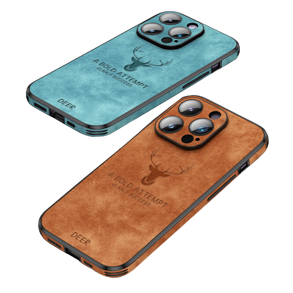 Smartphone Hoesje in Leerlook - Slank Design met Valbescheming & MagSafe-Compatibiliteit voor iPhone 16/15/14/13/12