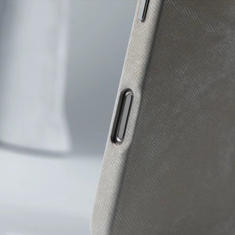 Polyester iPhone Hoesje met Denim-Look voor 13 tot 17 Draadloos Laden Compatibel Stevige Bescherming