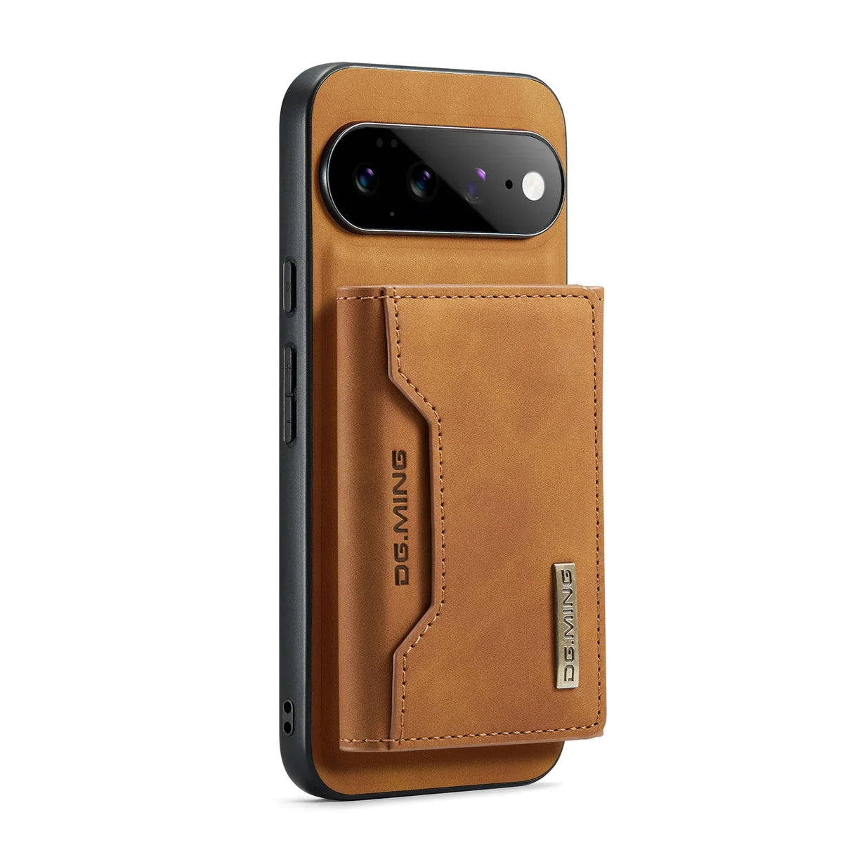 Afneembare Lederen Portemonnee Hoes Google Pixel Magnetisch met Kaartslots Bruin Zwart Smartphone Accessoire