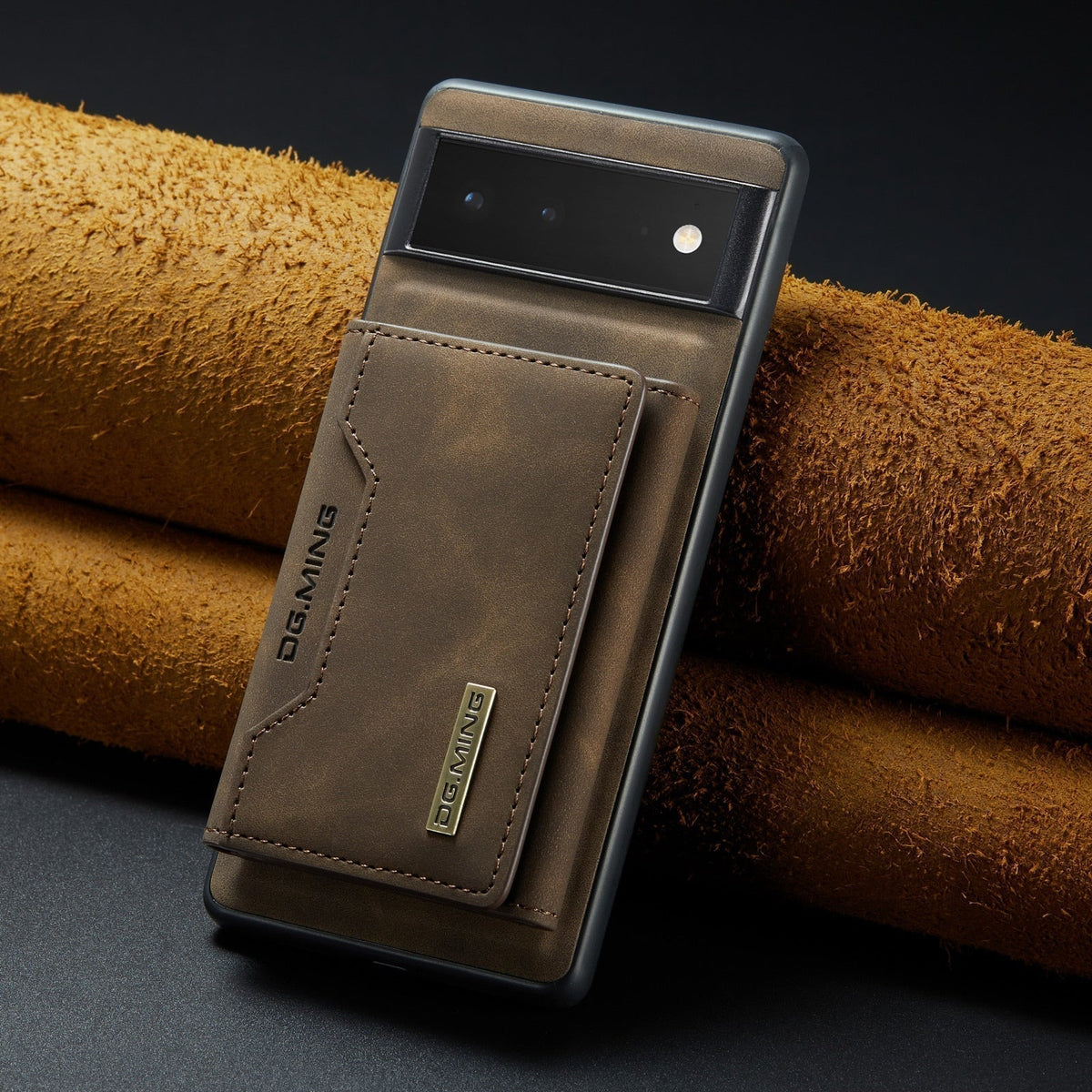 Afneembare Lederen Portemonnee Hoes Google Pixel Magnetisch met Kaartslots Bruin Zwart Smartphone Accessoire