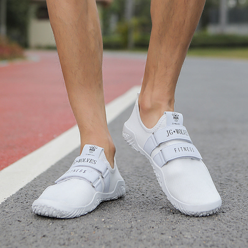 Platte Trainingschoenen voor Squats en Gewichtheffen met Stabiele Zool Antislip Grip en Optimale Voetstabiliteit