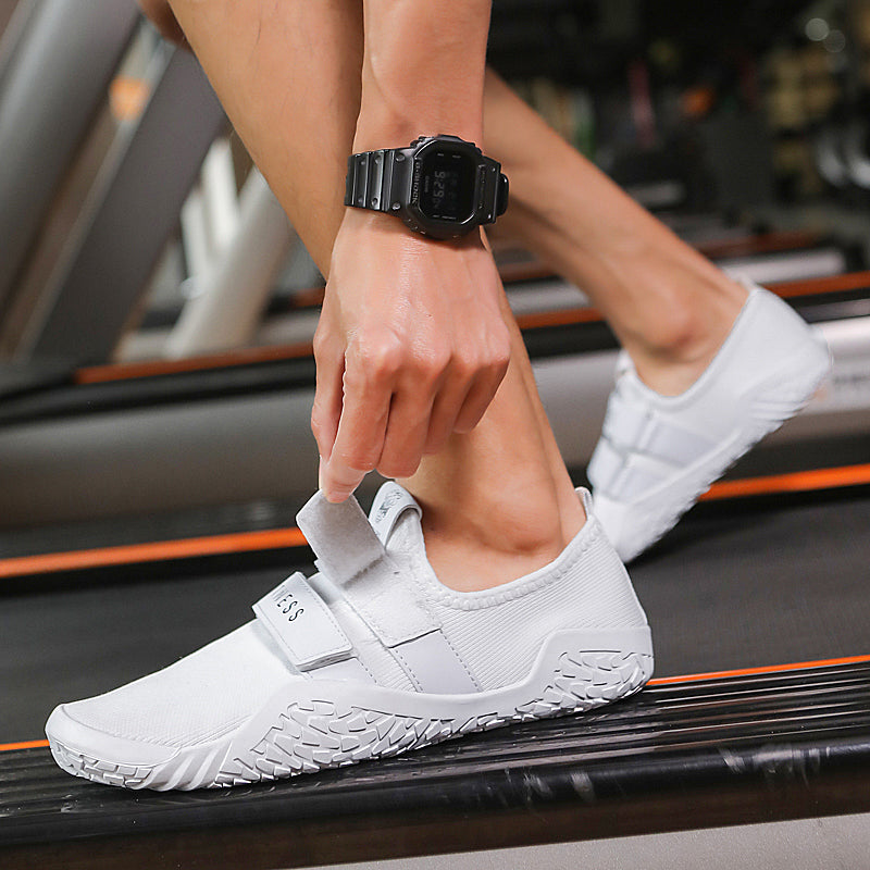Platte Trainingschoenen voor Squats en Gewichtheffen met Stabiele Zool Antislip Grip en Optimale Voetstabiliteit