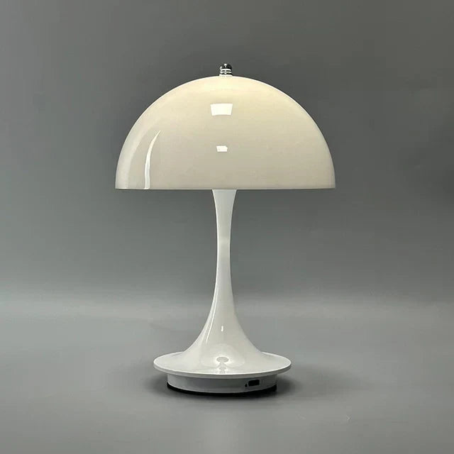 Draadloze Oplaadbare LED Tafellamp Dimbaar 1800mAh Accu 10 Uur Looptijd Metalen Kap Sfeerlicht Woonkamer