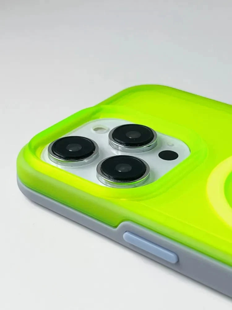 Prismatische Telefoonhoes met Draadloos Opladen iPhone 14 15 16 Pro Max Transparante Beschermhoes Shockproof