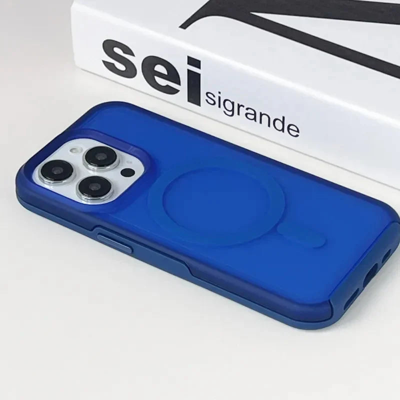 Prismatische Telefoonhoes met Draadloos Opladen iPhone 14 15 16 Pro Max Transparante Beschermhoes Shockproof