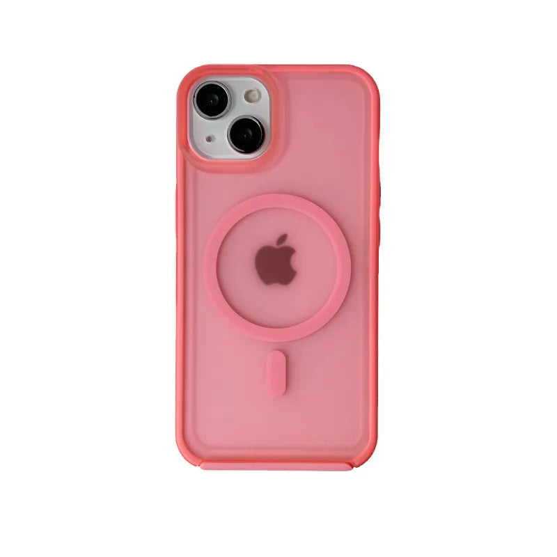 Prismatische Telefoonhoes met Draadloos Opladen iPhone 14 15 16 Pro Max Transparante Beschermhoes Shockproof
