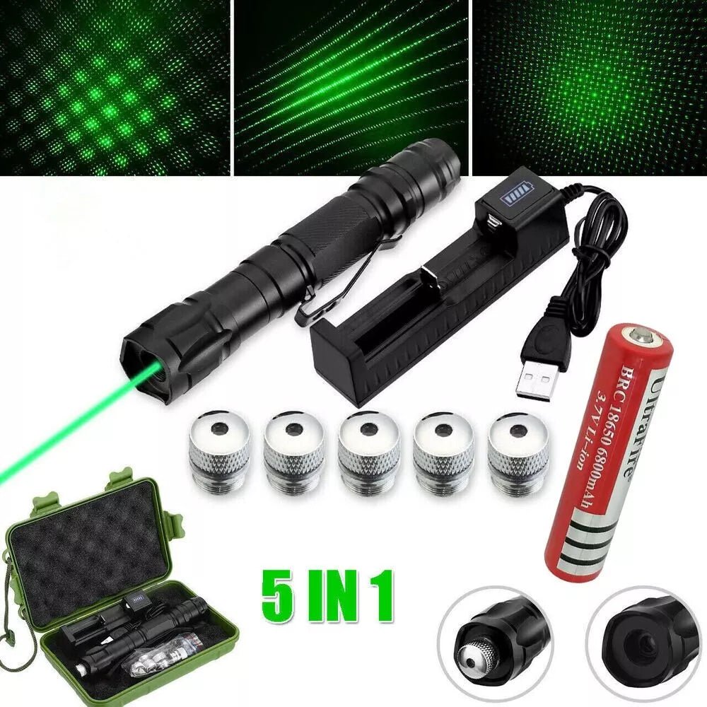 Herlaadbare Laserpointer Groen 532nm USB Oplaadbaar Presentaties Sterrenkijken Outdoor Reikwijdte 2000m