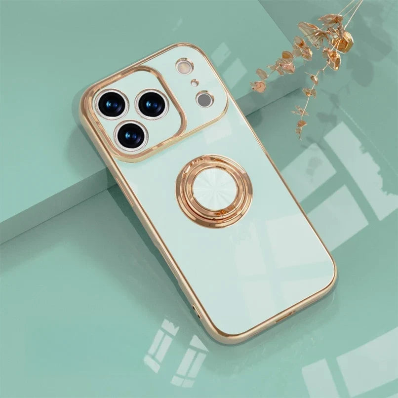 Telefoonhoesje met Ringhouder & Magnetische Steun voor Veilig Autogebruik iPhone 14 15 16 17 Pro Max