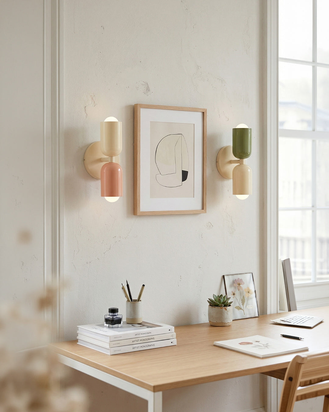 Metalen Wandlamp met Tweevoudige Lichtstraal - Scandinavische Design Verlichting voor Moderne Interieurs