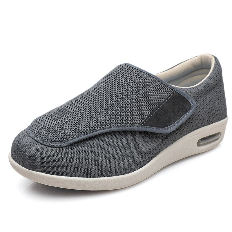 Aanpasbare Schoenen Extra Breed voor Gevoelige Voeten met Uitneembaar Binnenzool en Klittenband Maat 36-46