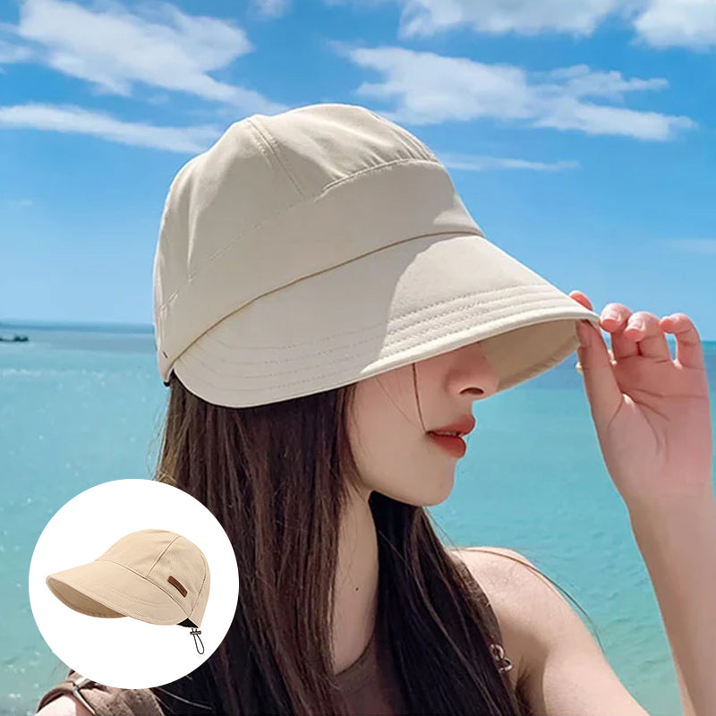 Opvouwbare Zonnehoed met UV-Bescherming voor Dames - Ademend & Verstelbaar - Beige, Zwart, Khaki