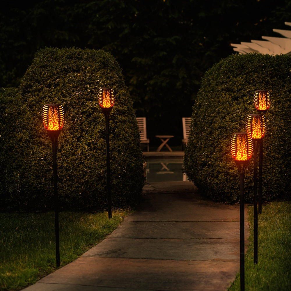Zonne-energie Tuinfakkel met Flikkerende Vlam - LED Buitenverlichting op Zonne-energie voor Tuin en Terras