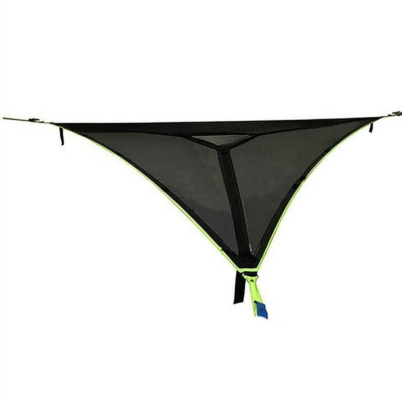 Driehoekige Hangende Hangmat Meerpersoons met Ankersysteem voor Camping Tuin Buiten Ontspanning Relax