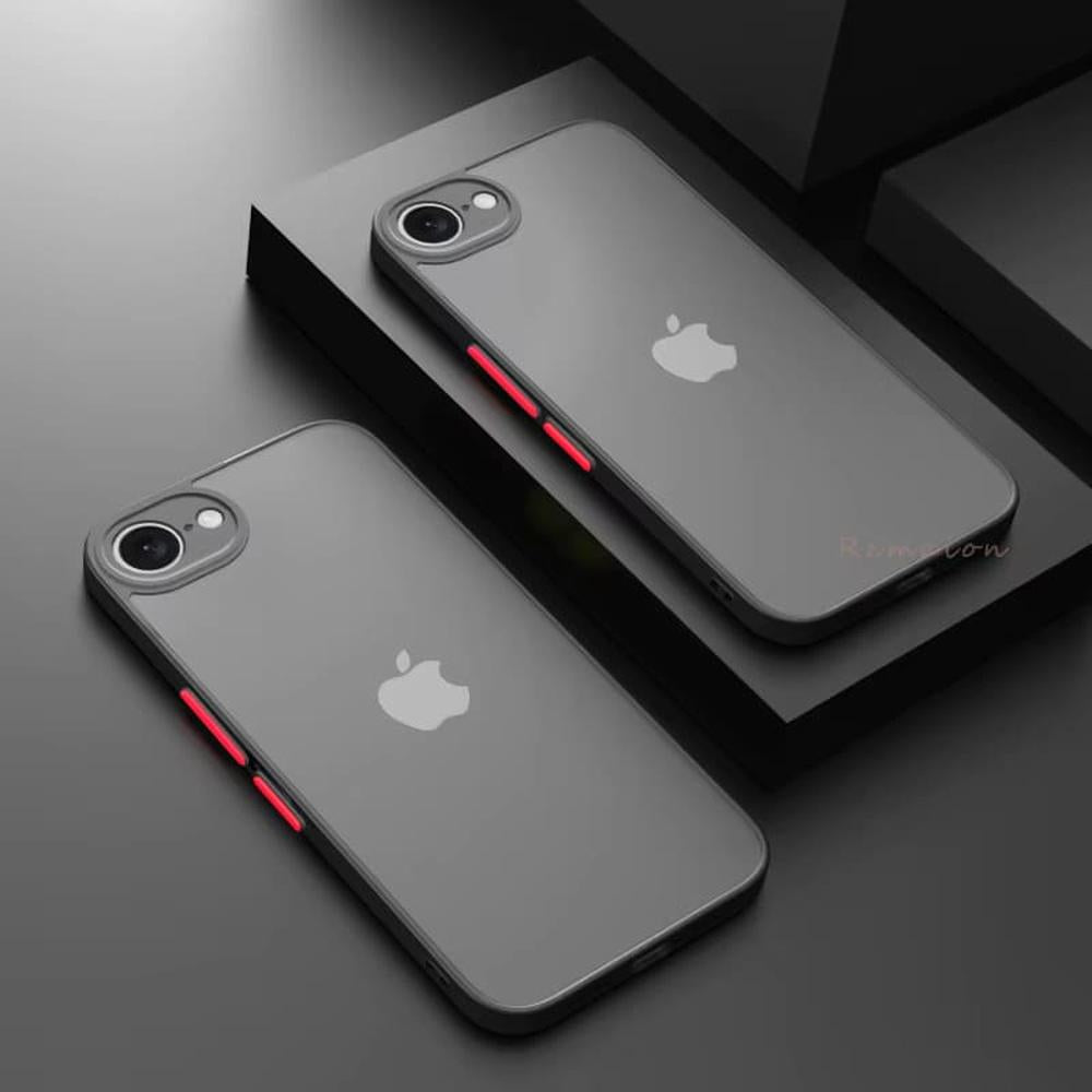 Schokbestendige Telefoonhoes iPhone 16E Siliconen TPU Beschermhoesje met Knoppen Valbeveiliging Ultradun