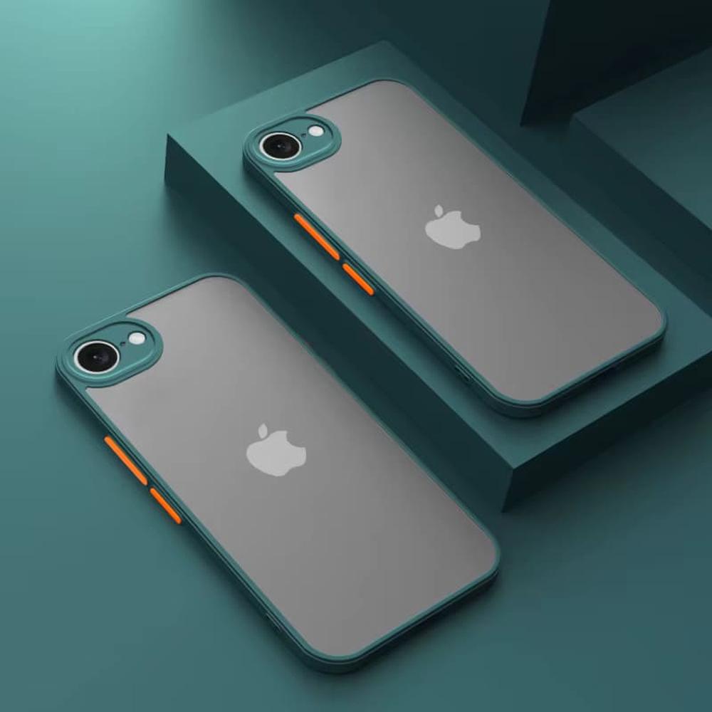 Schokbestendige Telefoonhoes iPhone 16E Siliconen TPU Beschermhoesje met Knoppen Valbeveiliging Ultradun