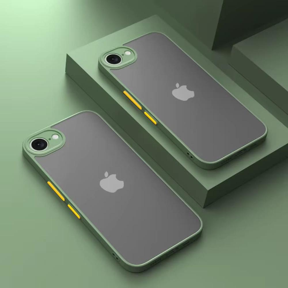 Schokbestendige Telefoonhoes iPhone 16E Siliconen TPU Beschermhoesje met Knoppen Valbeveiliging Ultradun