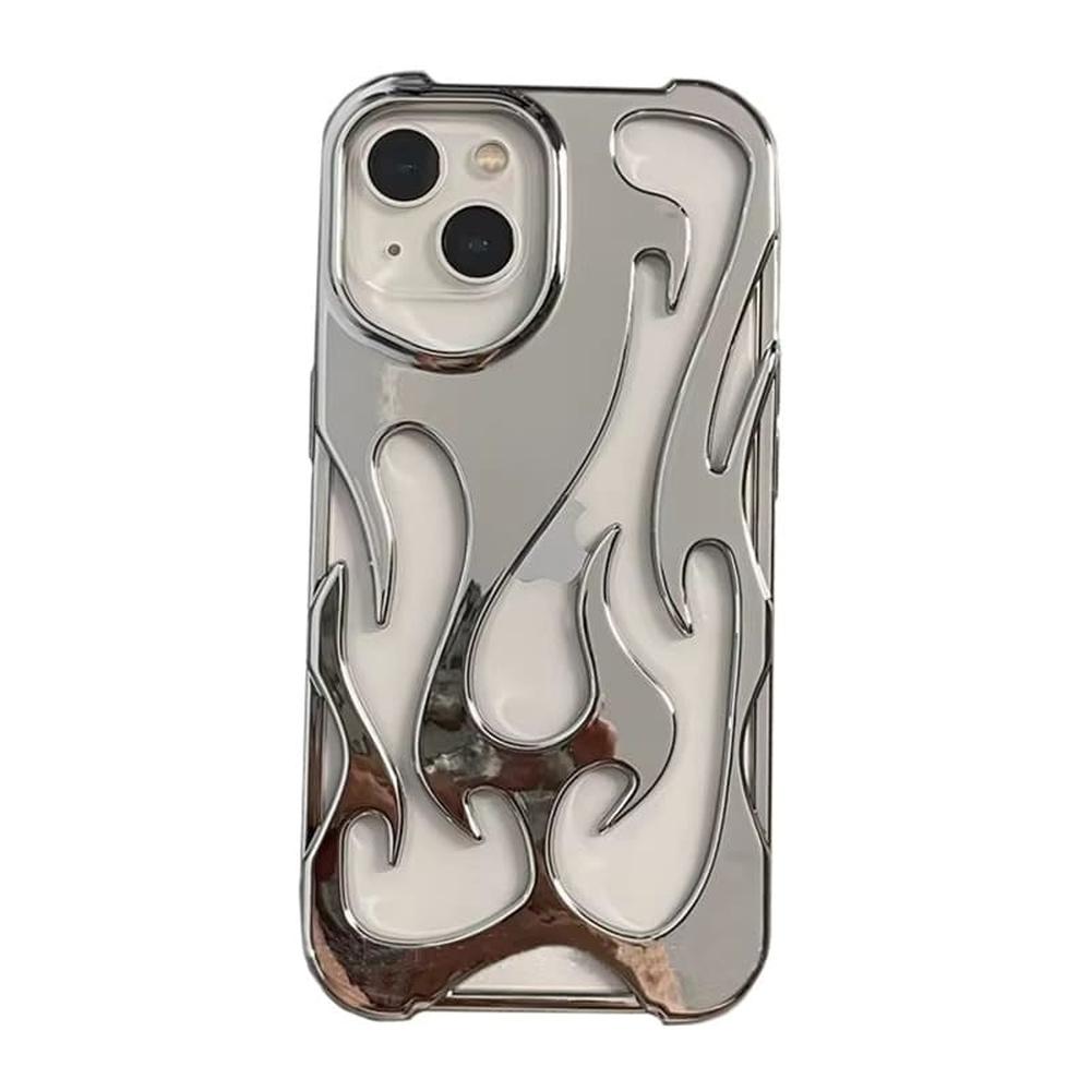 Geperforeerde Telefoonhoes iPhone met Vlammendesign Warmteafvoer Mat of Glanzend Afwerking Beschermhoes