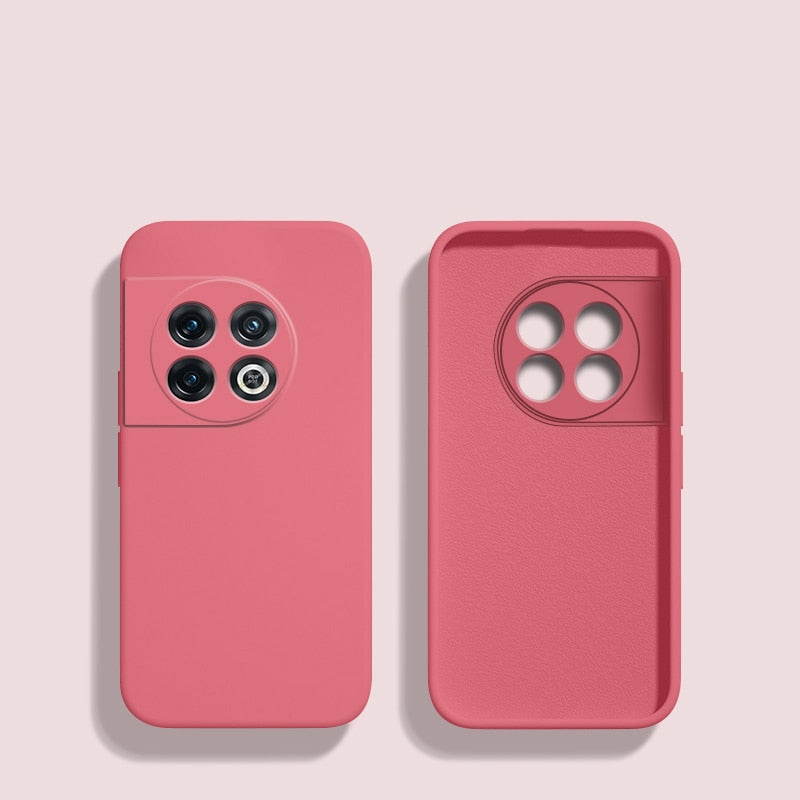 Vloeibaar Siliconen Telefoonhoesje voor OnePlus met Camerarand Bescherming Antislip Grip Shockproof Design