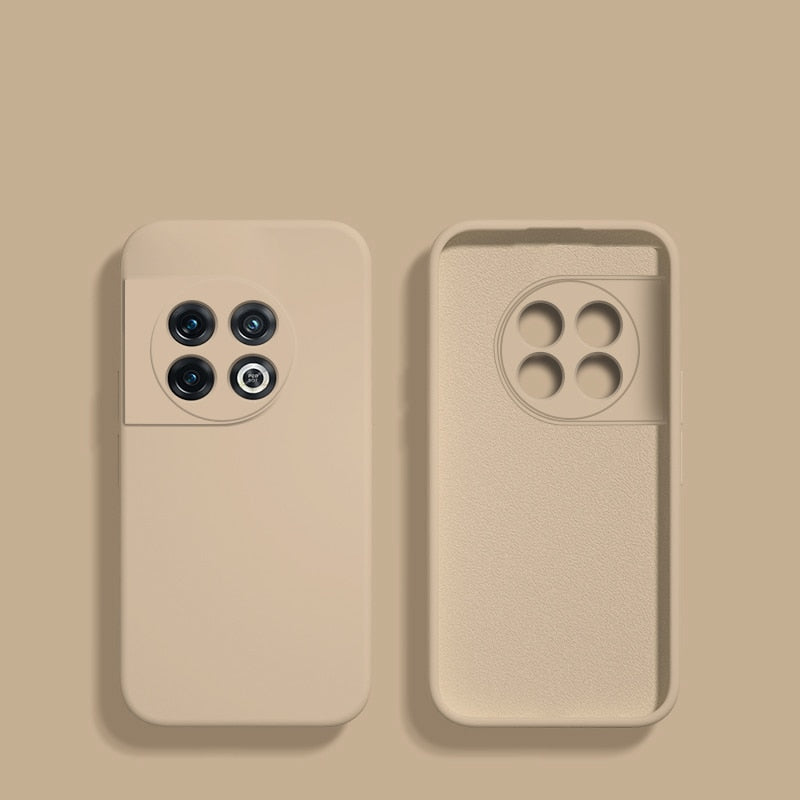 Vloeibaar Siliconen Telefoonhoesje voor OnePlus met Camerarand Bescherming Antislip Grip Shockproof Design