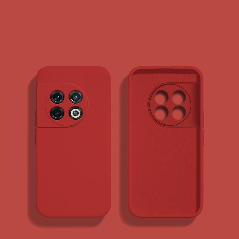 Vloeibaar Siliconen Telefoonhoesje voor OnePlus met Camerarand Bescherming Antislip Grip Shockproof Design