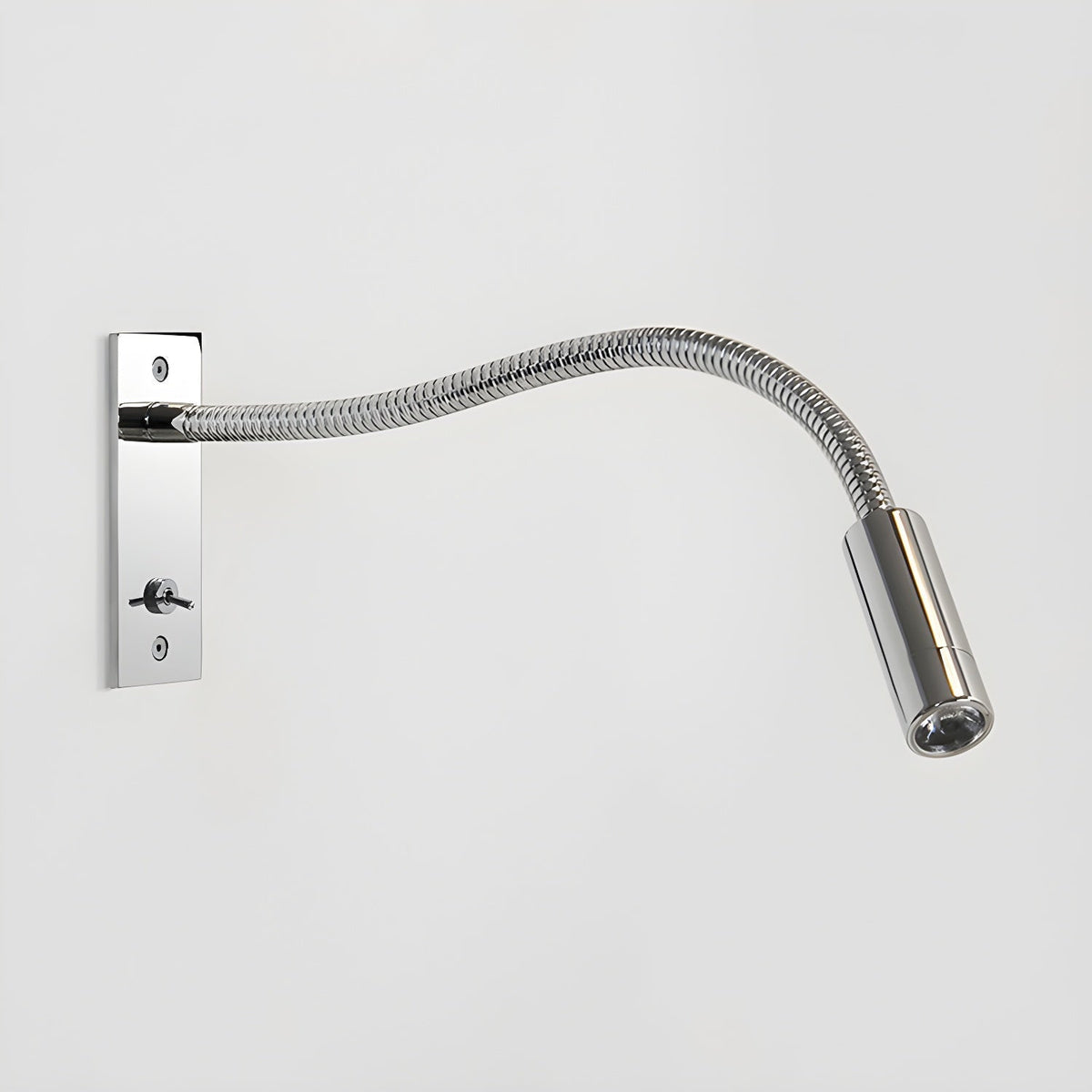 Elezor Flexibele Gooseneck Wandlamp LED Zwart Leeslamp Slaapkamer Bed Wandverlichting Richtbaar Modern Minimalistisch