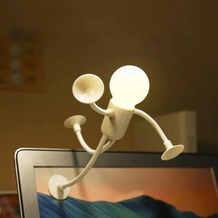 Flexibele LED Figuumlamp 18cm Warmwit Tafellamp Nachtlamp Sfeerverlichting Slaapkamer Woonkamer Decoratief Licht Siliconen USB Oplaadbaar