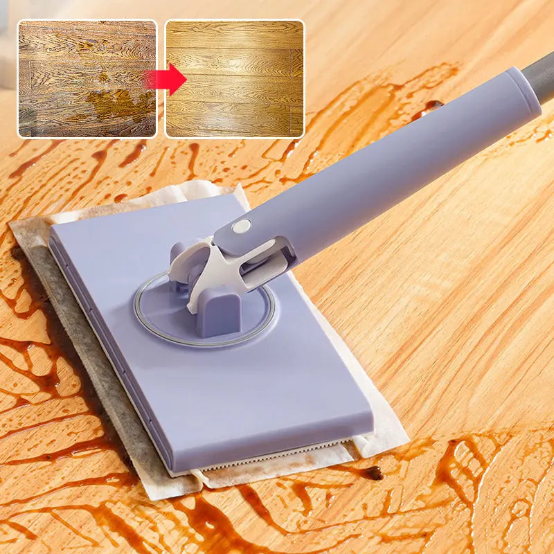 Dweil Vochtige Doekjes 71cm Kunststof Metaal Lila Vloer Keuken Snel Reinigen Zonder Emmer Vloerreiniger Handsfree Schoonmaak