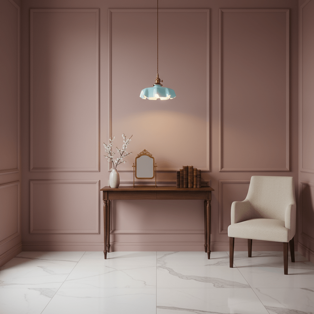 Geplooide Glazen Hanglamp met Messing Armatuur - Vintage Franse Stijl in Wit, Beige, Roze of Blauw - Verstelbare Kabel 150 cm