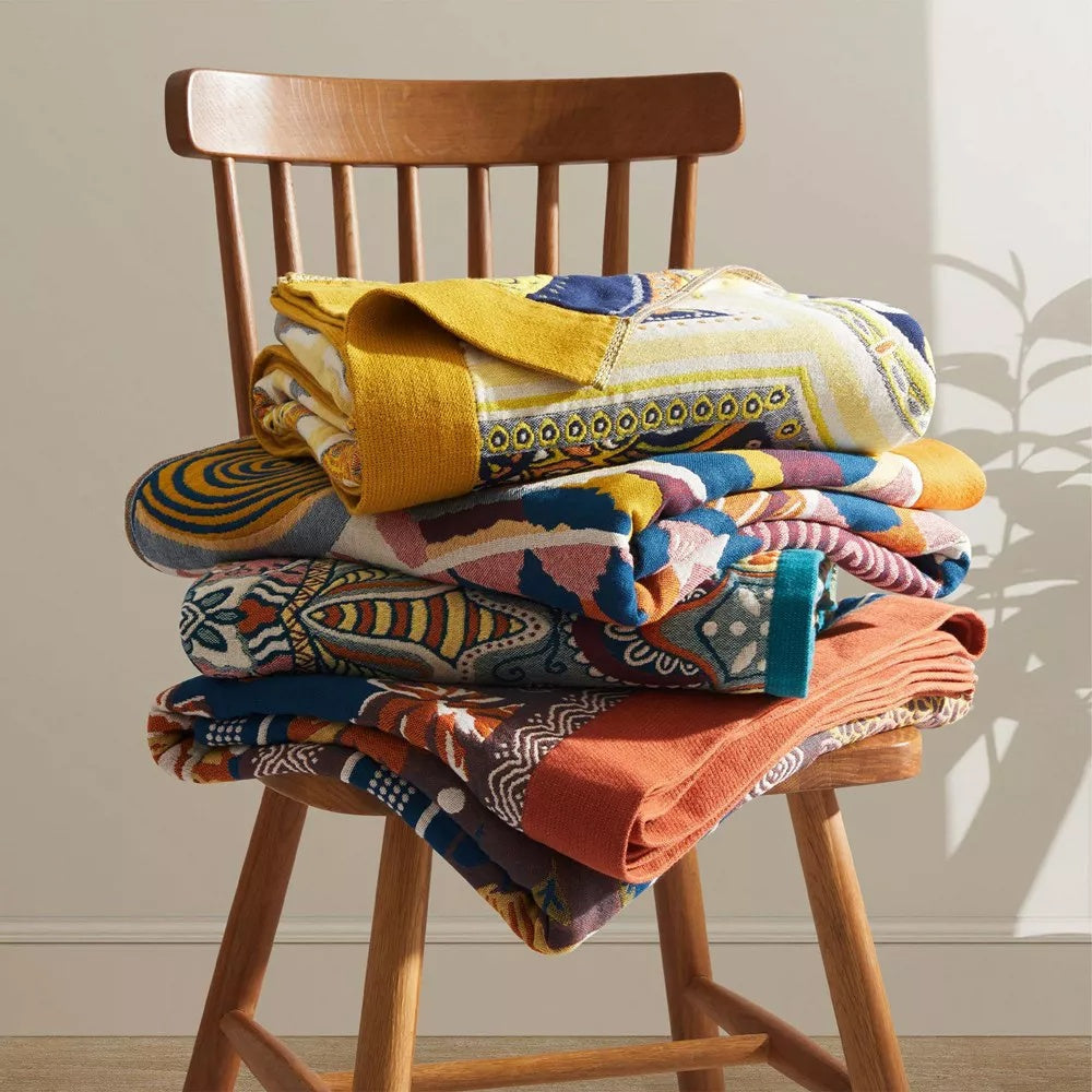 Katoenen Plaid Sunburst - Zacht & Luchtig Vierseizoenen Deken 150x200