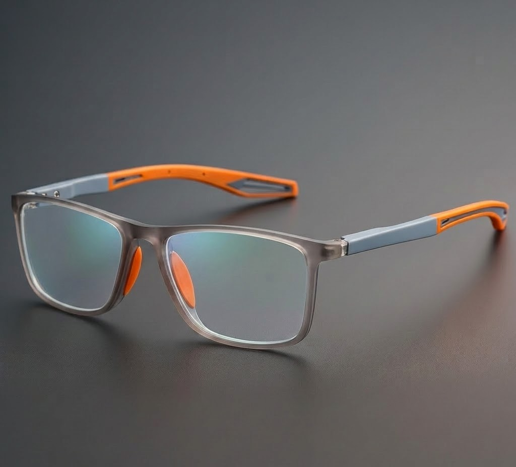 Multifocale Leesbril met Blauwe Lichtfilter - Ultralichte TR90 Bril met UV-Bescherming en Progressieve Glazen voor Scherp Zicht