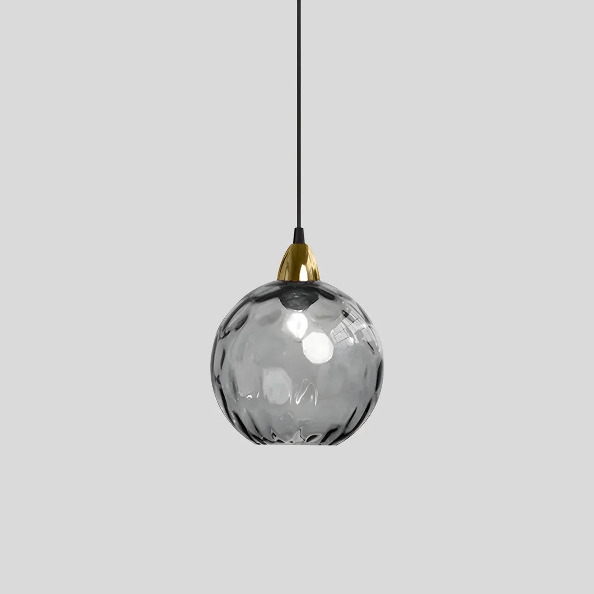 Hanglamp Glas E26 20 cm Grijs Eettafel Woonkamer Slaapkamer Rookglas Bollamp Pendellamp Sfeerverlichting