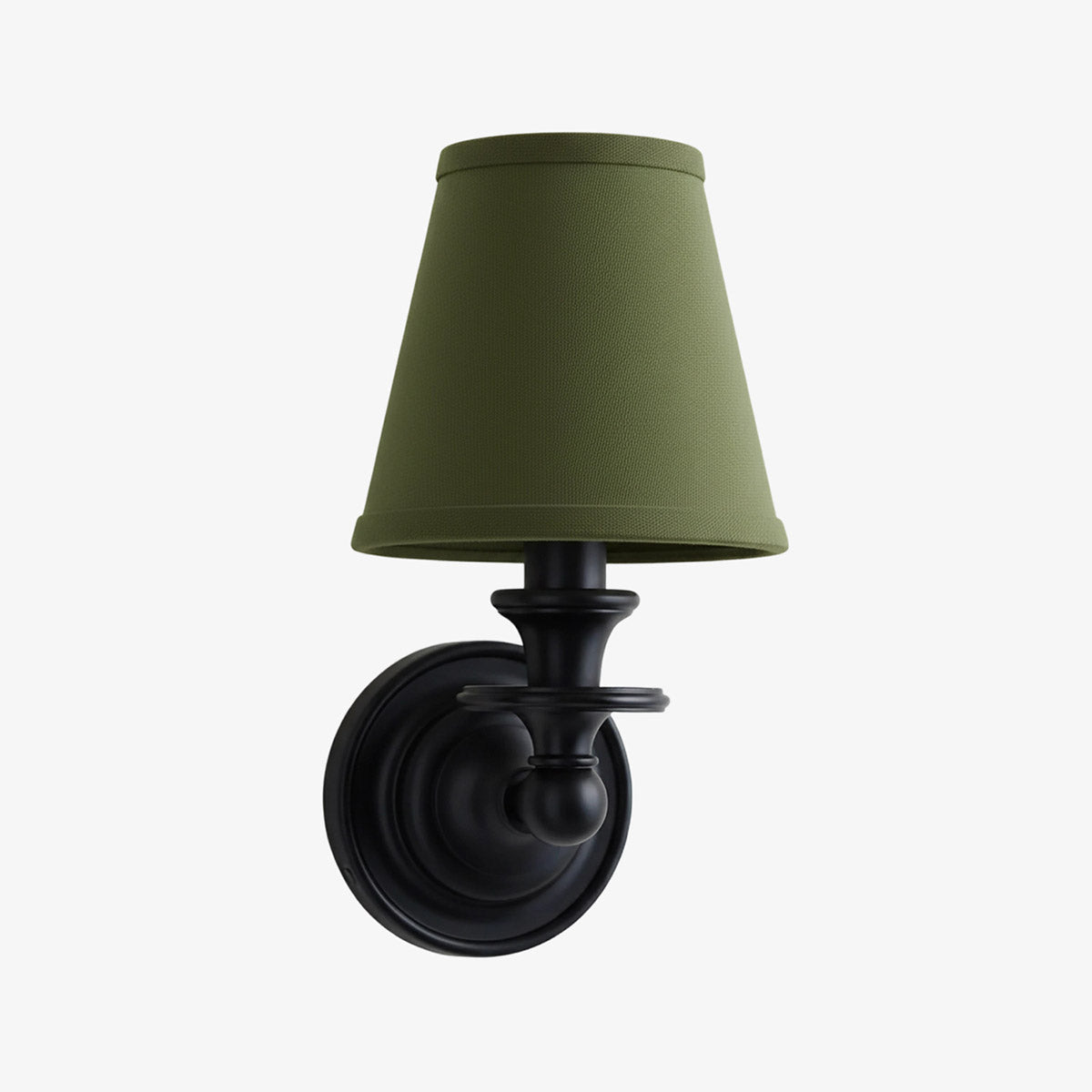 Wandlamp met stoffen kap en zwanenhalsarm - smeedijzeren armatuur met verstelbare leeslamp