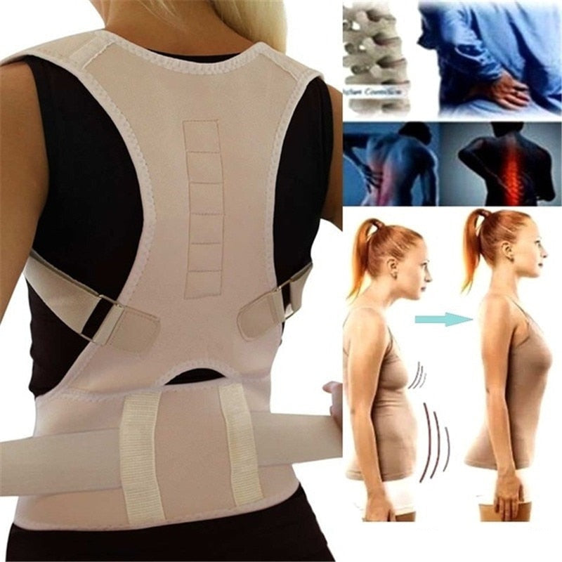 Magnetische Houding Rugbrace - Verstelbare Rugsteun met Magnetische Therapie voor Houding