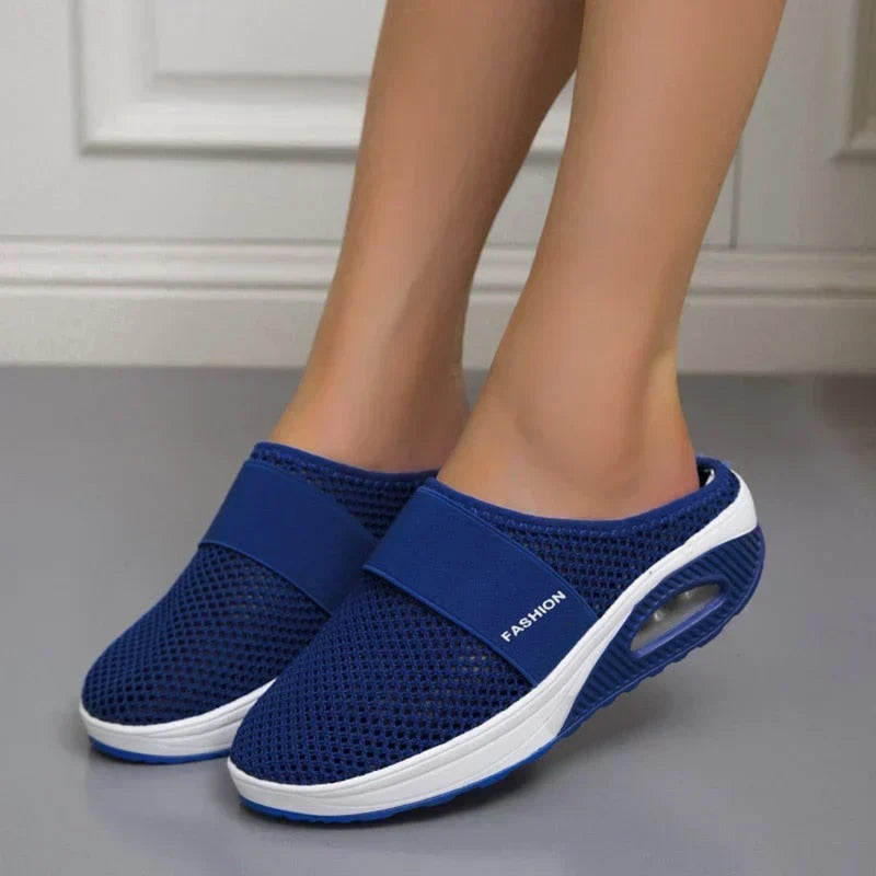 Orthopedische Dames Sneakers met Luchtkussen Demping Mesh Ademend Wandelschoenen Antislip Maat 35-42