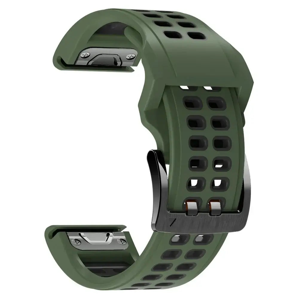 Siliconen Horlogeband QuickFit Systeem Ademend Verstelbaar 22mm 26mm Sporthorloge Smartwatch Polsband