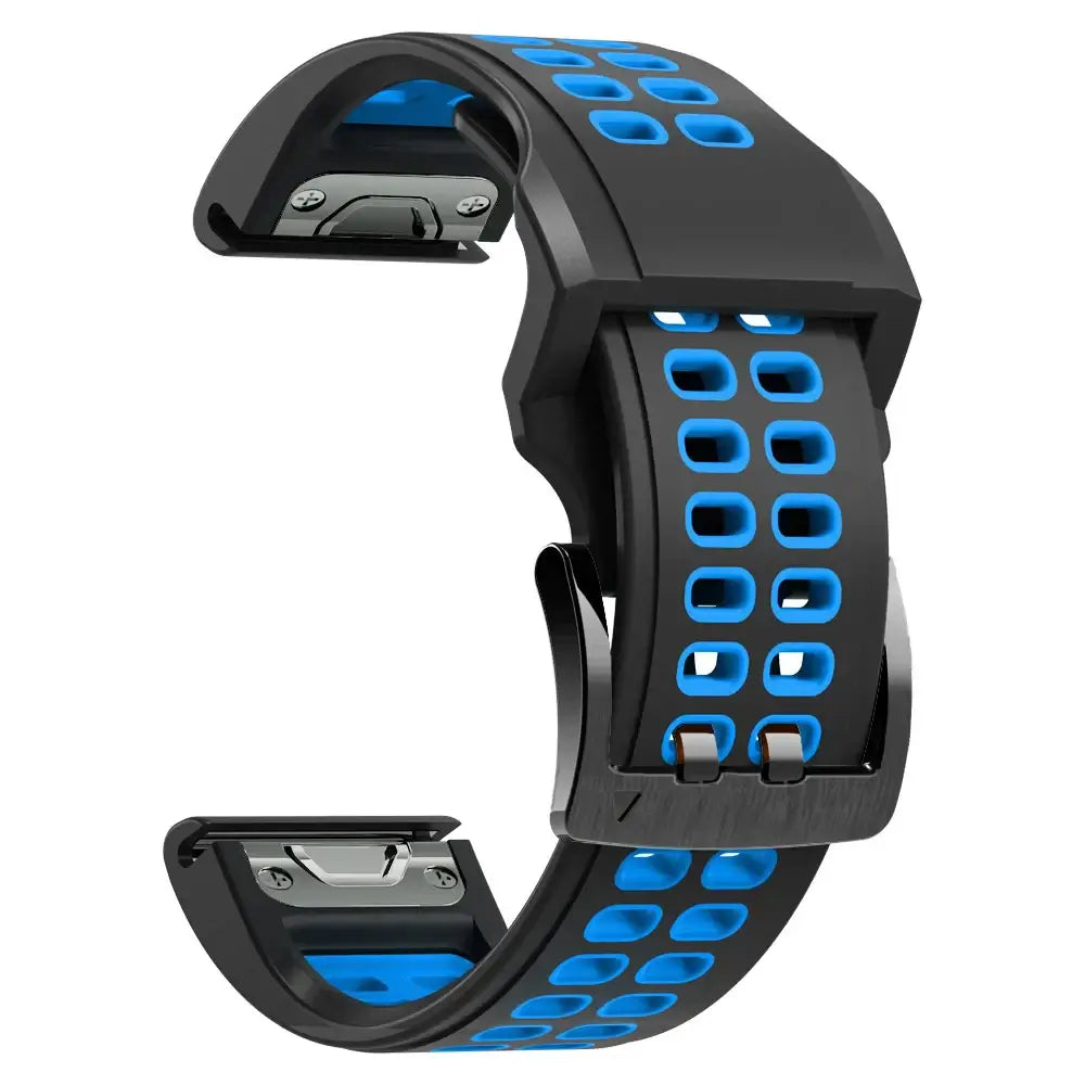 Siliconen Horlogeband QuickFit Systeem Ademend Verstelbaar 22mm 26mm Sporthorloge Smartwatch Polsband