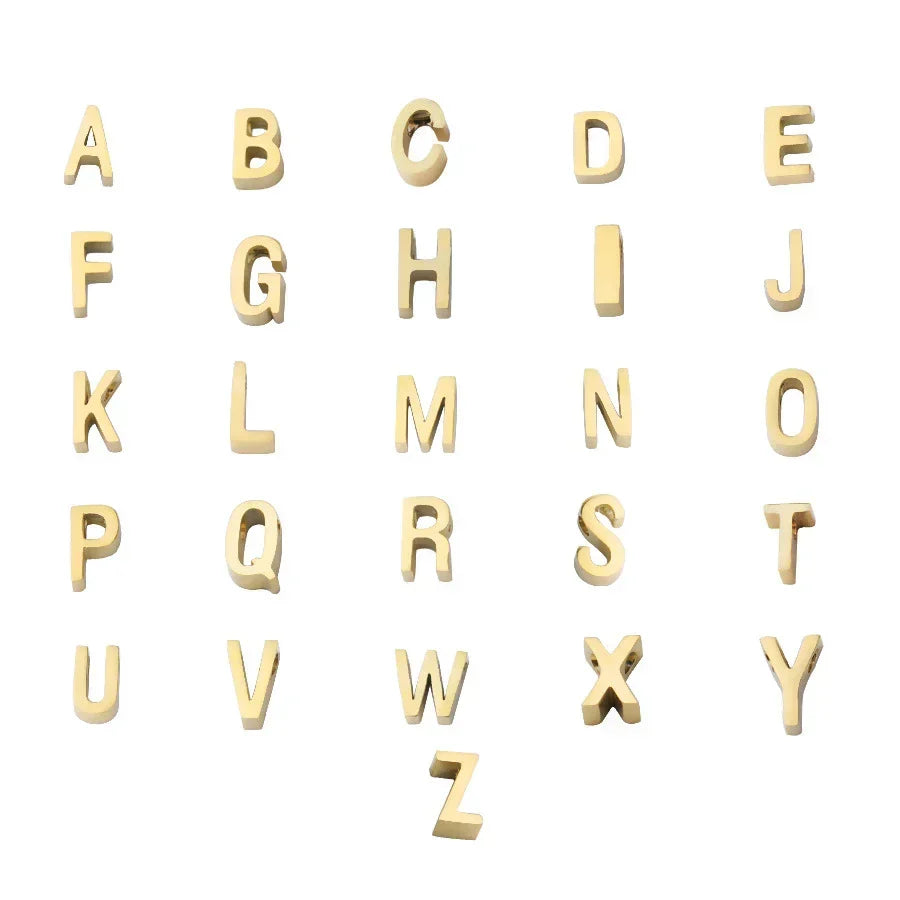 Minimalistische Letter Initiaal Ketting - Edelstaal met Verstelbare Ketting - Personaliseerbaar - Elegant voor Dagelijks of Feestelijk