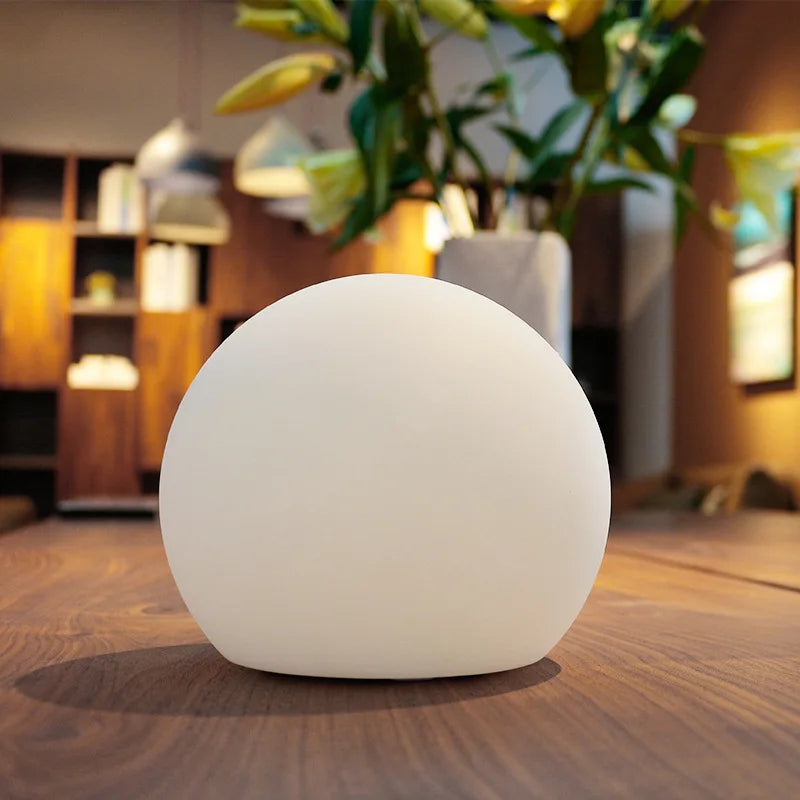 Draadloze Tafellamp met Bolkap 16 Kleuren en Afstandsbediening USB Oplaadbaar