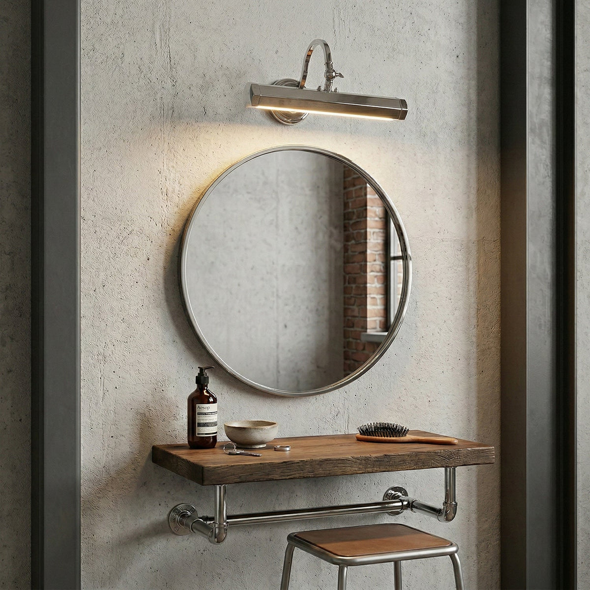 Verstelbare Design Wandlamp met Zwanenhals - IJzeren Picture Light met G9 Fitting in Chroom, Zwart of Koper