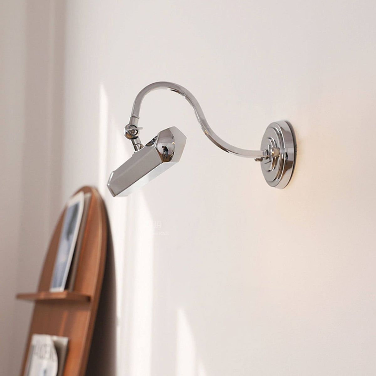Verstelbare Design Wandlamp met Zwanenhals - IJzeren Picture Light met G9 Fitting in Chroom, Zwart of Koper