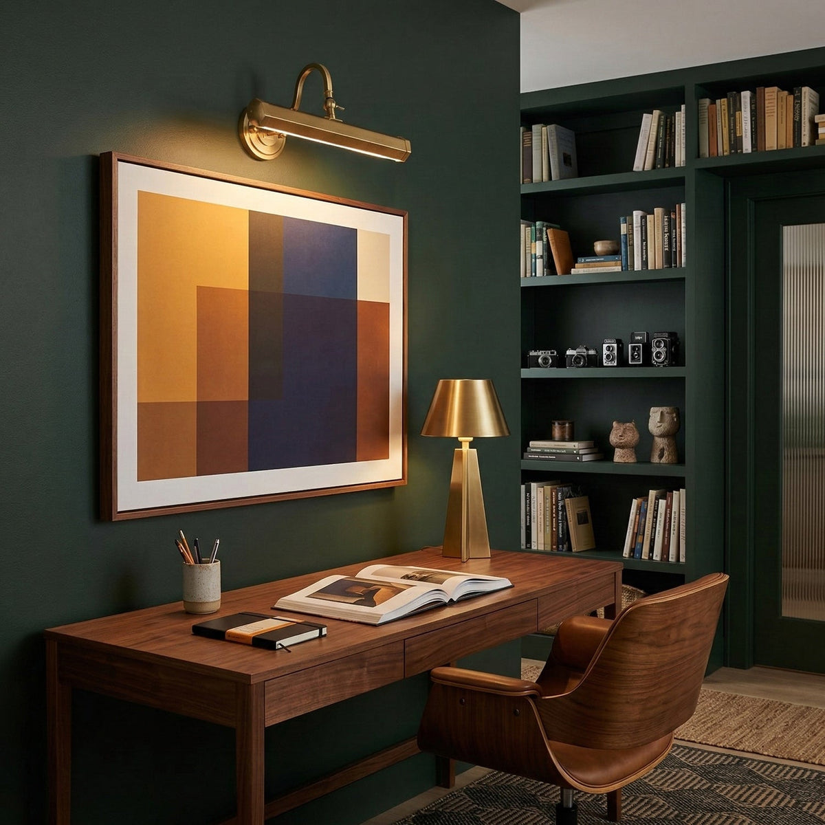 Verstelbare Design Wandlamp met Zwanenhals - IJzeren Picture Light met G9 Fitting in Chroom, Zwart of Koper