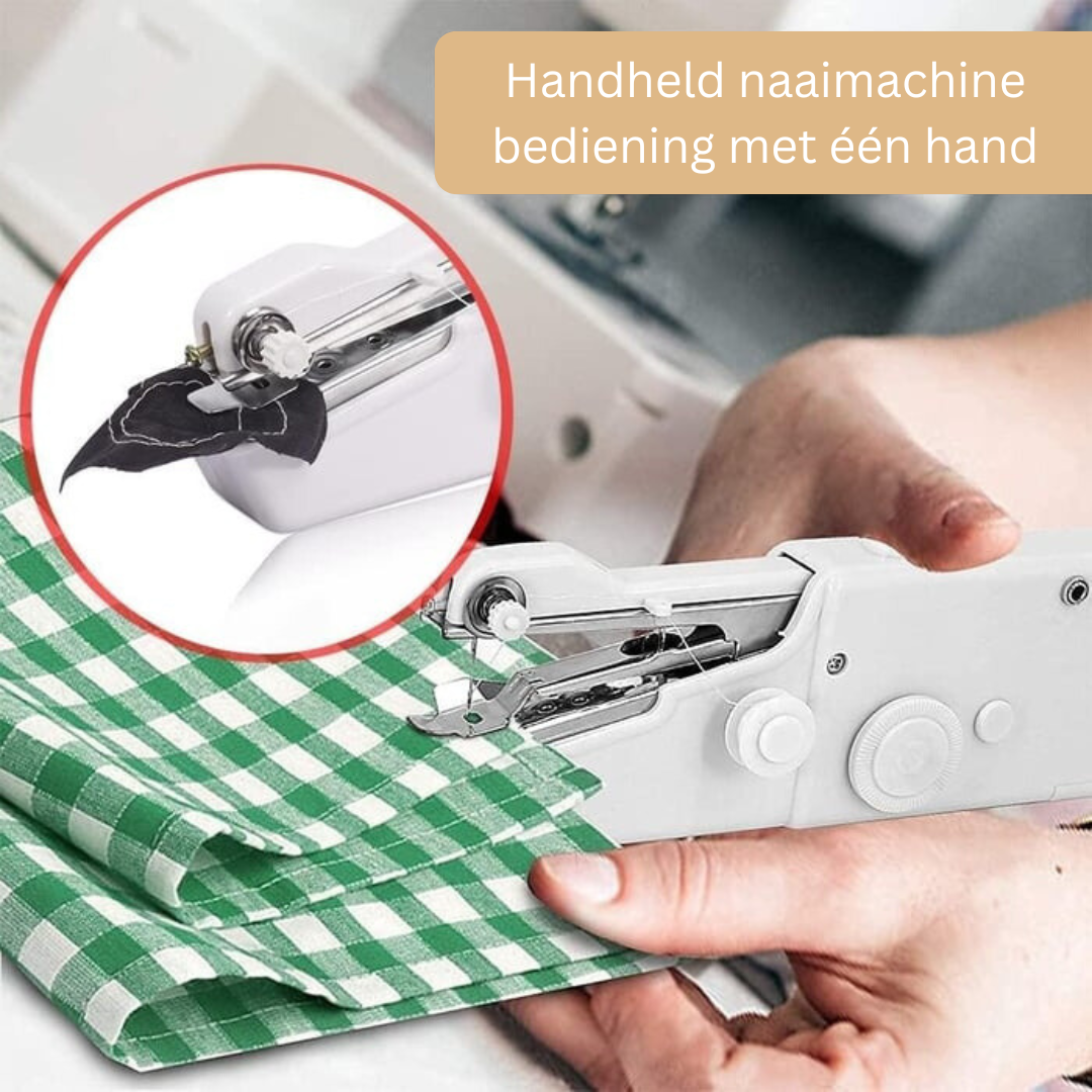 Draagbare Handnaaimachine - Compact en Gebruiksvriendelijk voor Snelle Reparaties Onderweg