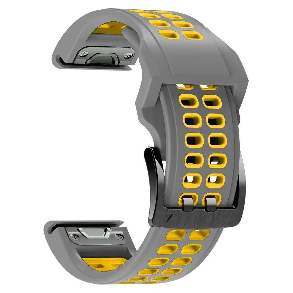 Siliconen Horlogeband QuickFit Systeem Ademend Verstelbaar 22mm 26mm Sporthorloge Smartwatch Polsband