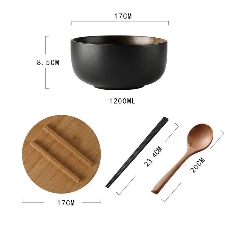 Keramische Soepkommen Set 4-delig Modern Design